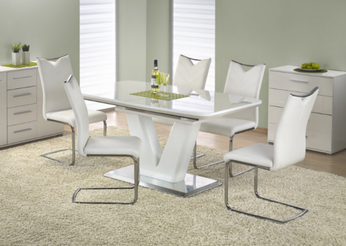 Poze Set masa extensibila Mistral L160-220 cm + 6 scaune K224 albe