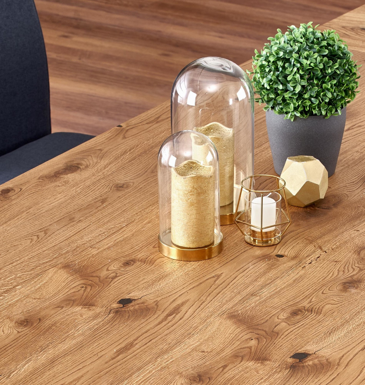 Poze Set masa extensibila Perez L160-250 cm + 4 scaune K273 gri inchis