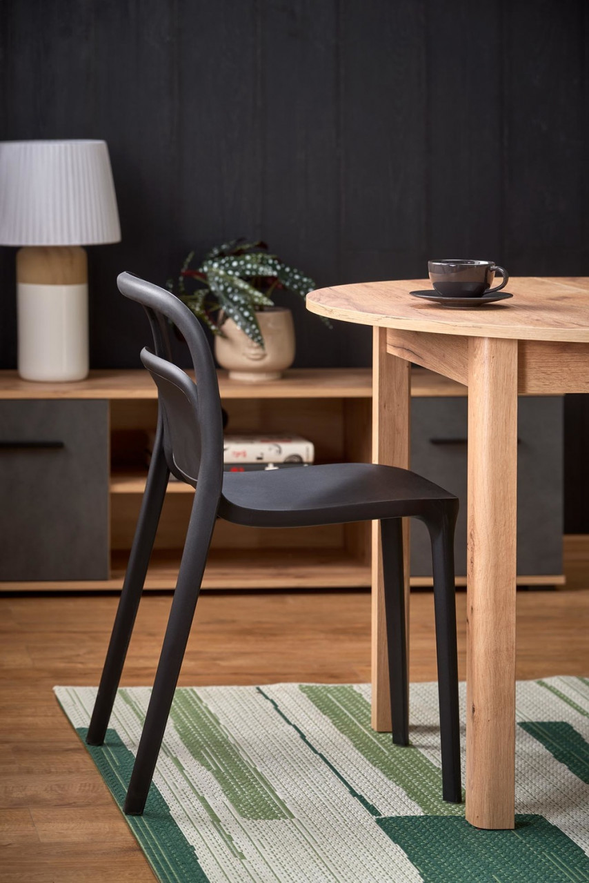 Poze Set masa extensibila Ringo stejar craft L102-142 cm + 2 scaune K490 menta + 2 scaune K490 negru