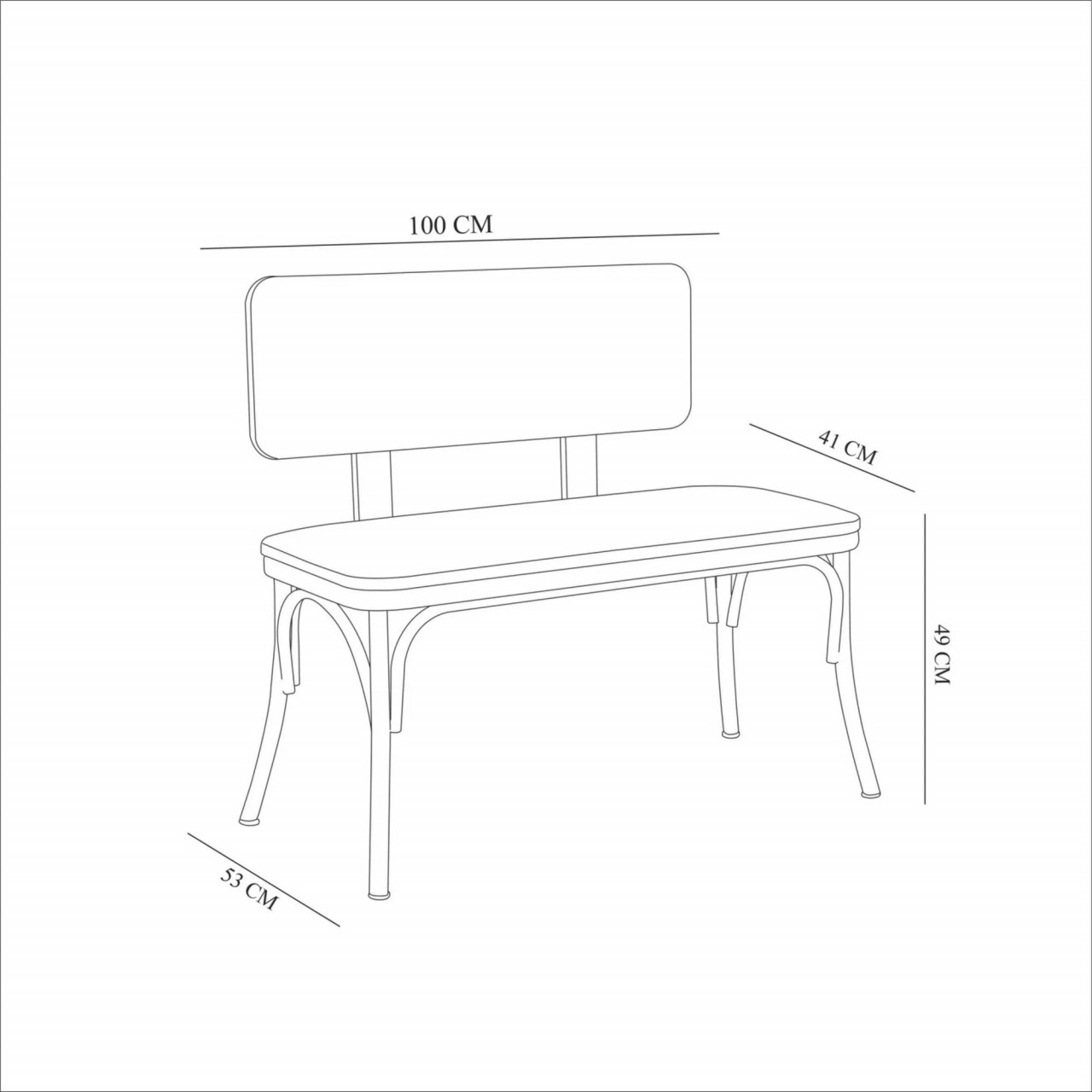 Poze Set masa extensibila si scaune (4 piese) OLİVER AÇL.KARİNA-WHİTE V2