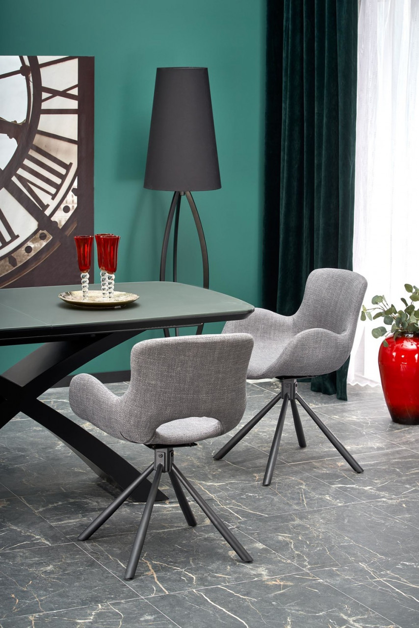 Poze Set masa extensibila Silvestro L180-220 cm + 4 scaune K475 gri