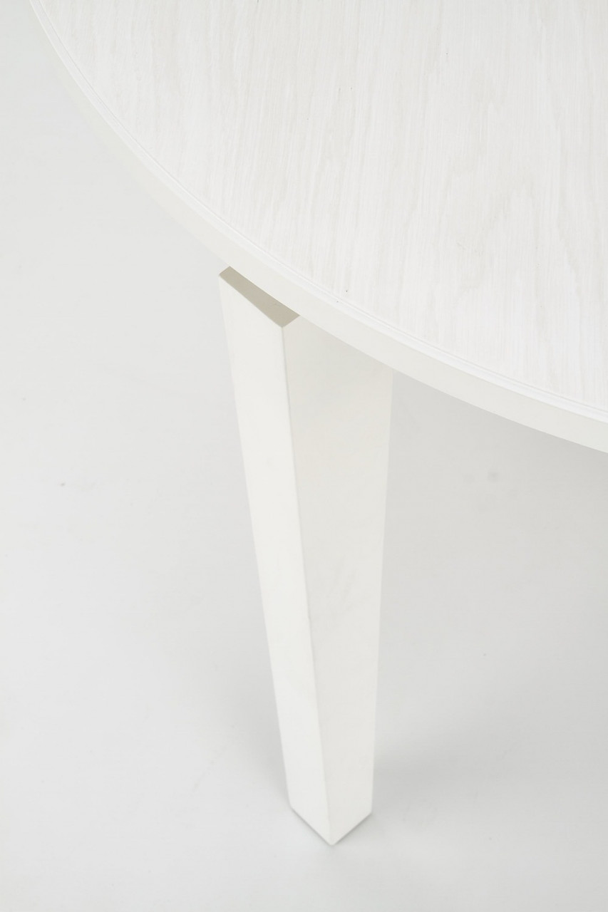 Poze Set masa extensibila Sorbus alb/alb L100-200 cm + 4 scaune Clarion gri/alb Inari91