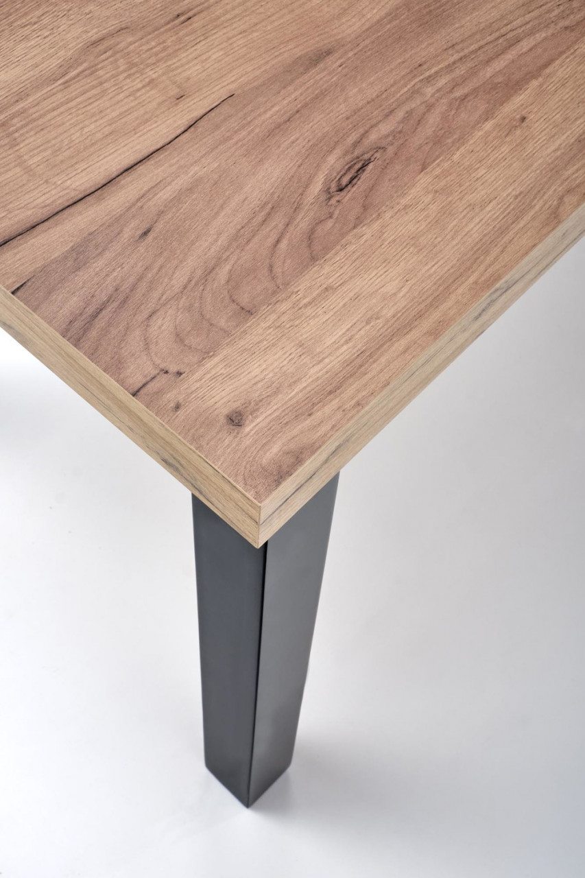 Poze Set masa extensibila Tiago L140-220 cm + 4 scaune Toledo 2 verde/stejar miere