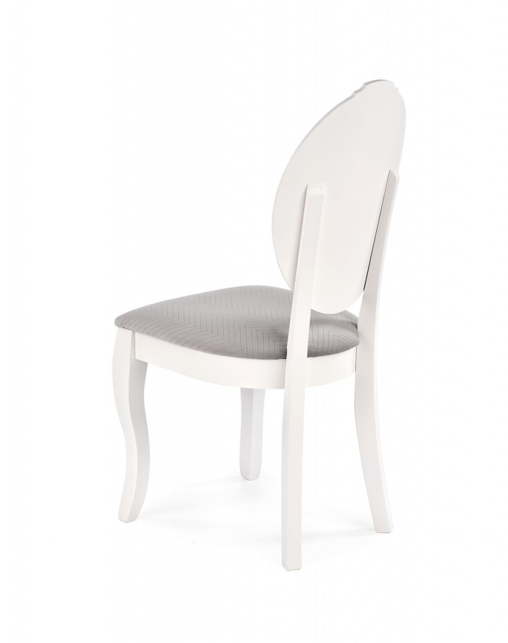 Poze Set masa extensibila Windsor stejar inchis/alb L160-240 cm + 4 scaune Velo gri/alb