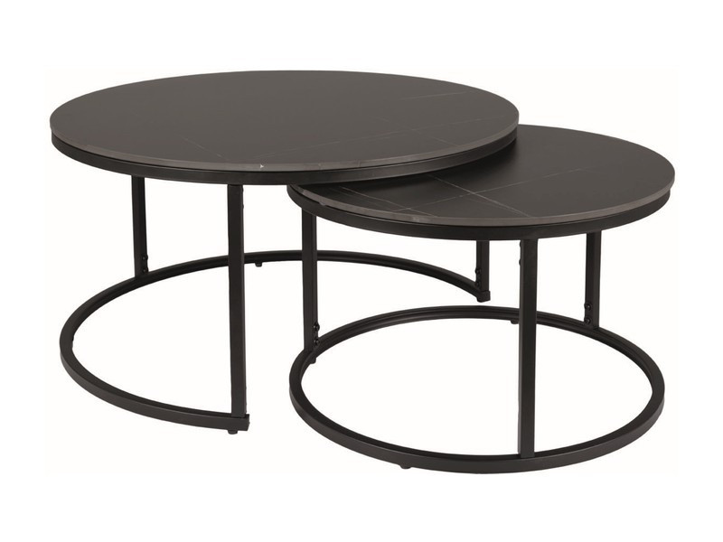 Set mese de cafea ferrante d - negru + negru