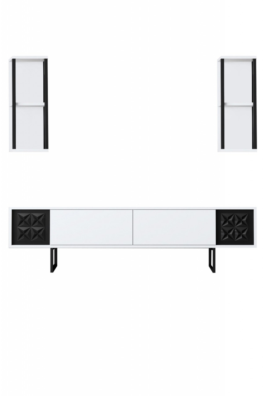 Poze Set mobilier living Black Line alb/negru