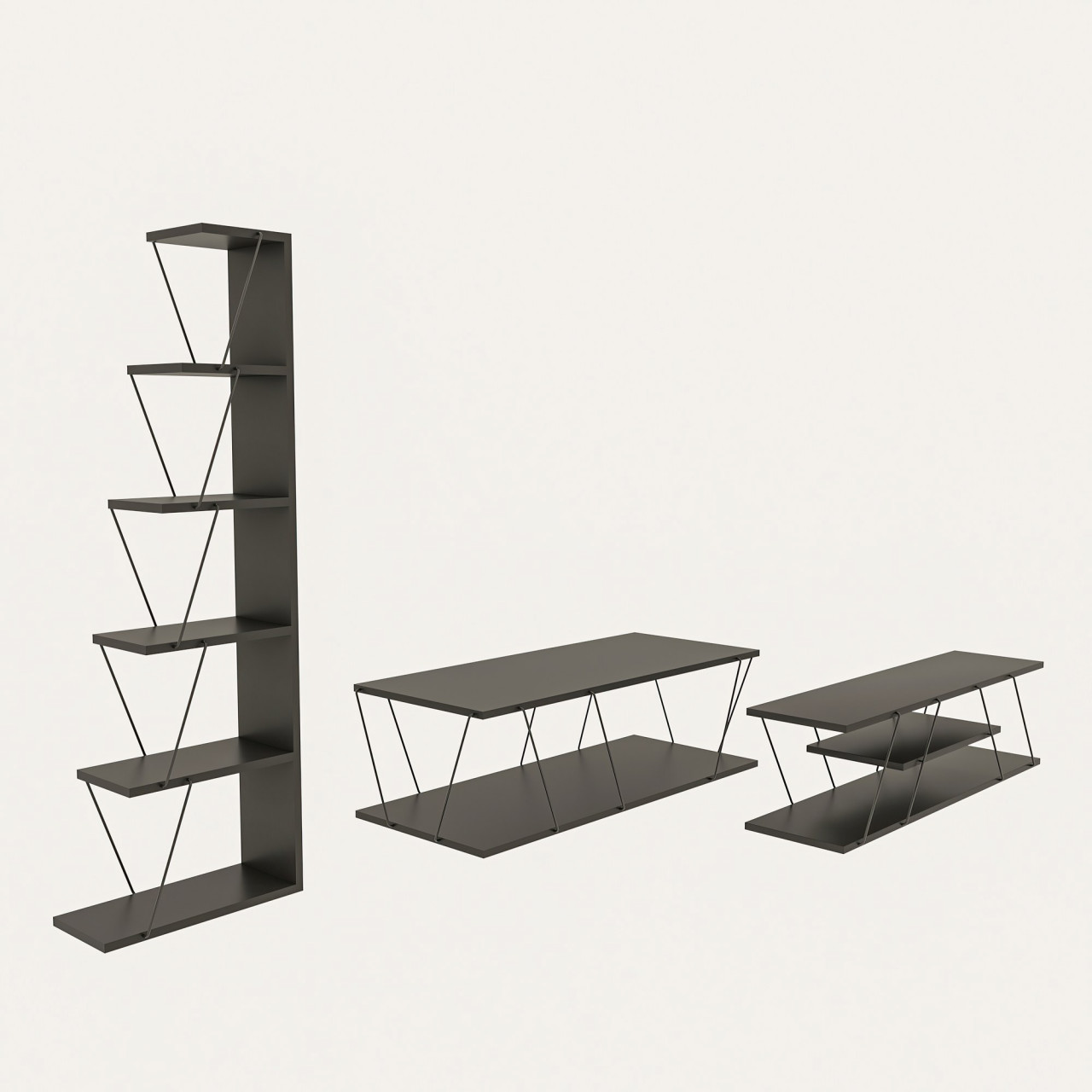 Poze Set mobilier living Epsilon antracit