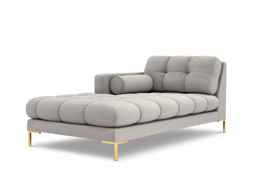Poze Sezlong tapitat Bali picioare gold – L185 x l102 x h75