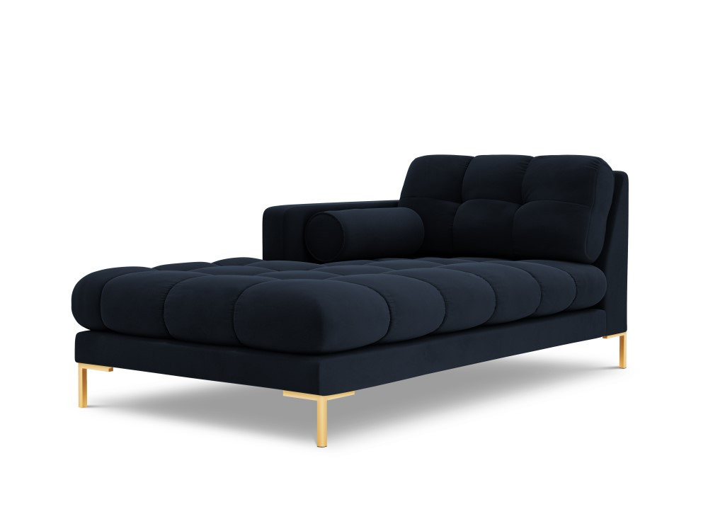 Poze Sezlong tapitat Bali velvet/picioare gold – L185 x l102 x h75