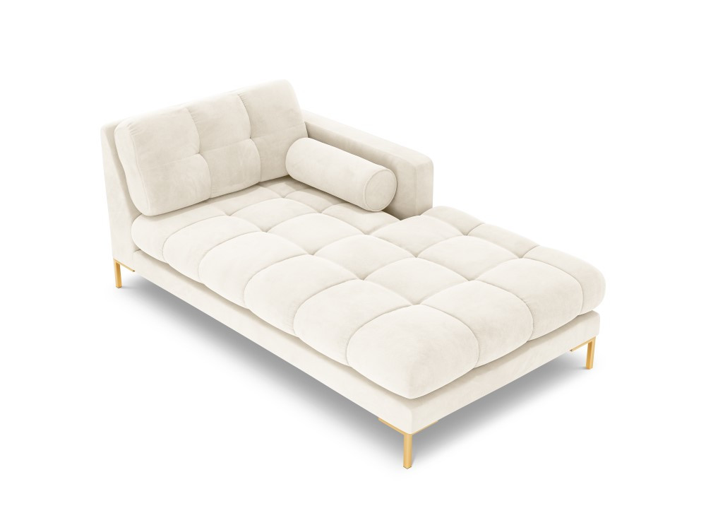 Poze Sezlong tapitat Bali velvet/picioare gold Blu22