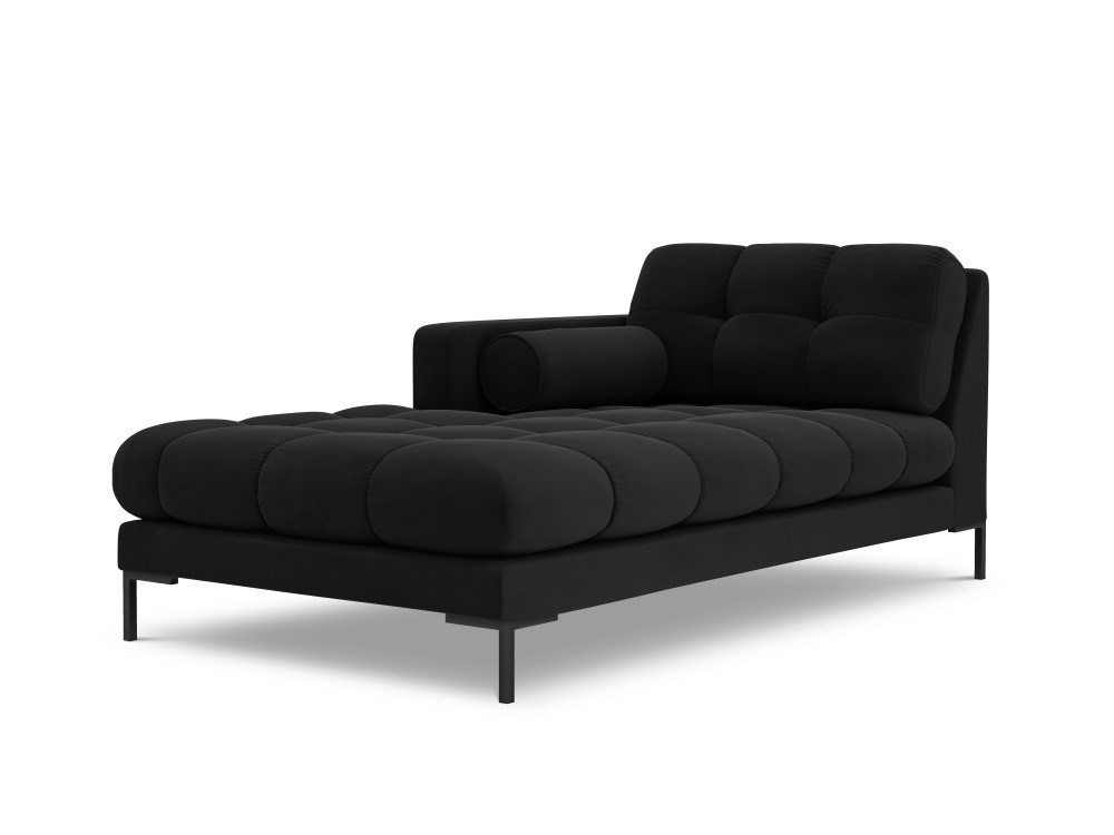 Poze Sezlong tapitat Bali velvet/picioare negre – L185 x l102 x h75