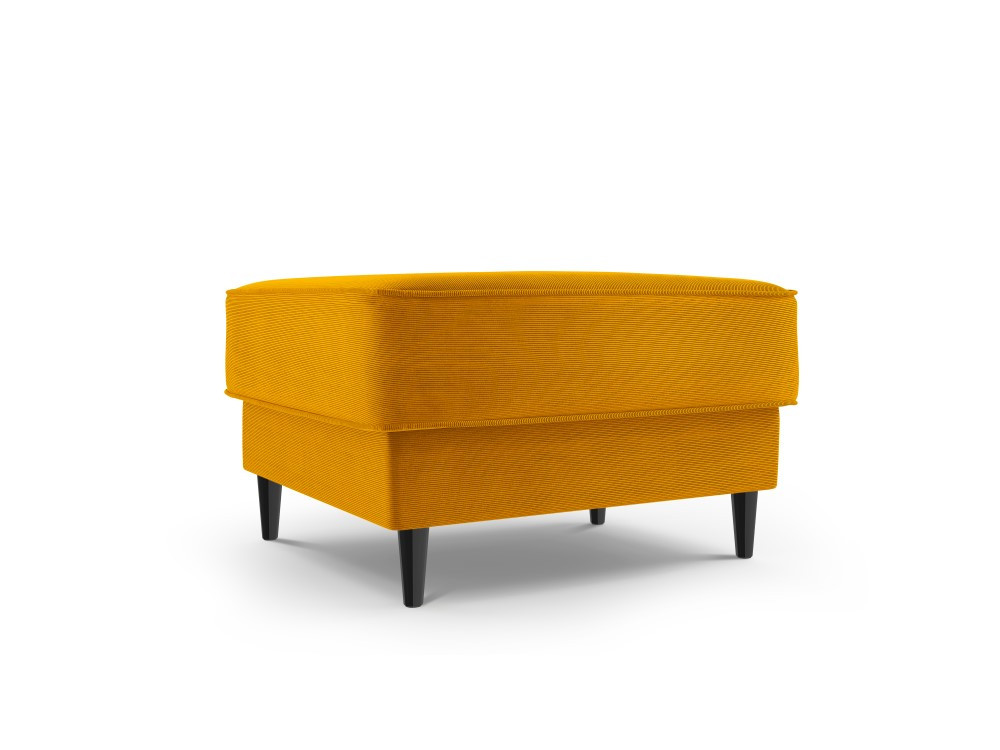 Poze Taburet Fano tapitat velvet/picioare negre – L64 x l64 x h44