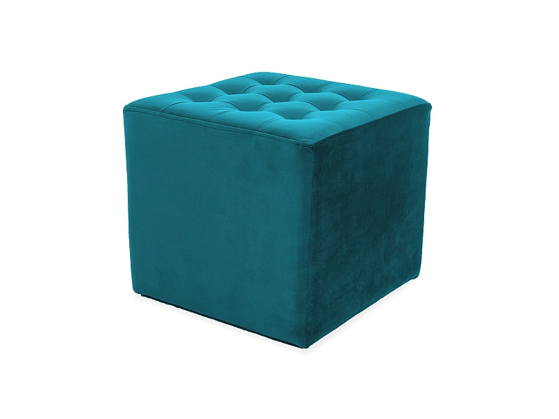 Taburet lori velvet turcoaz 85 – l39 x l39x h34 cm