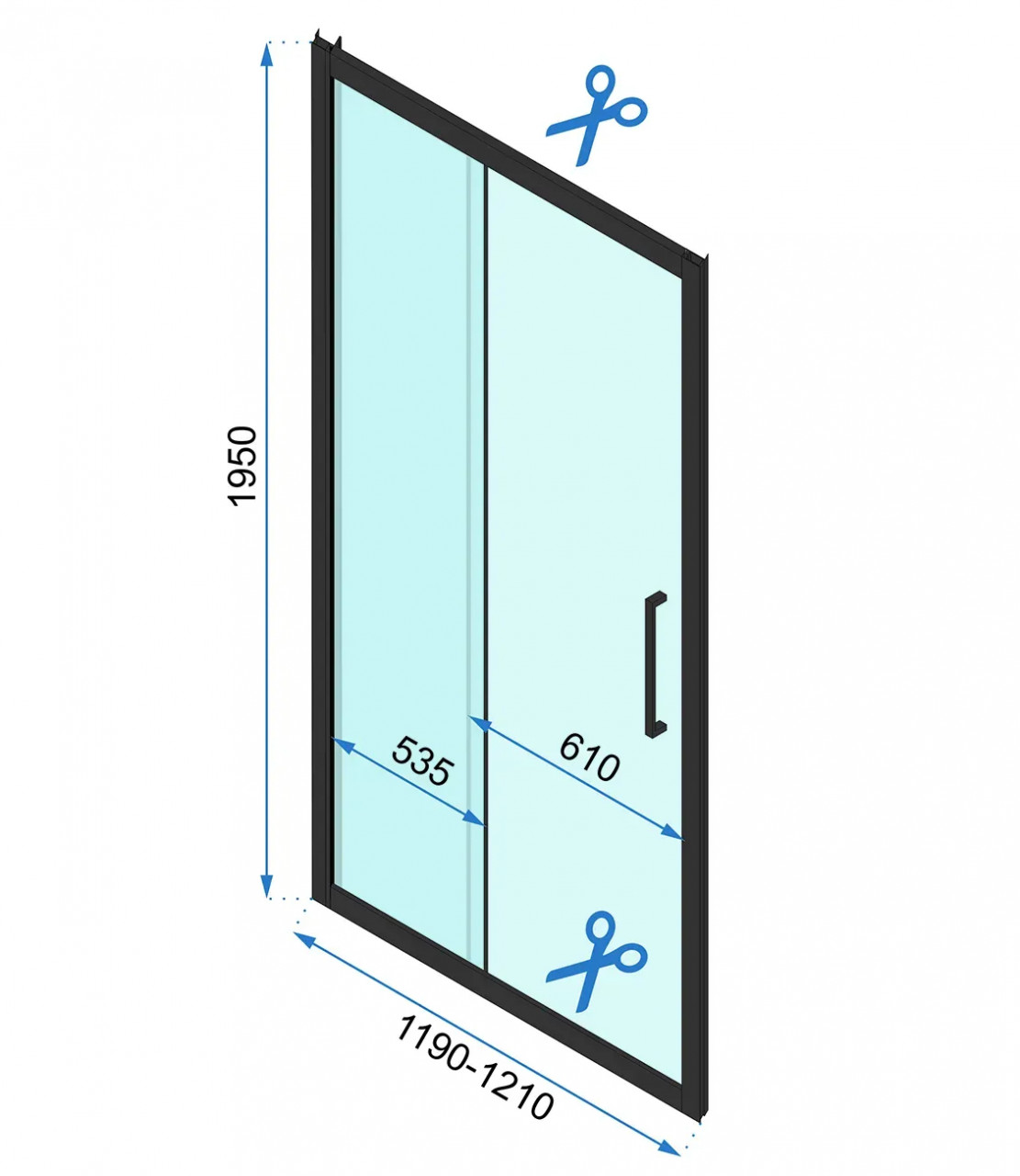Poze Usa de dus culisanta Rapid Slide 120 argintie