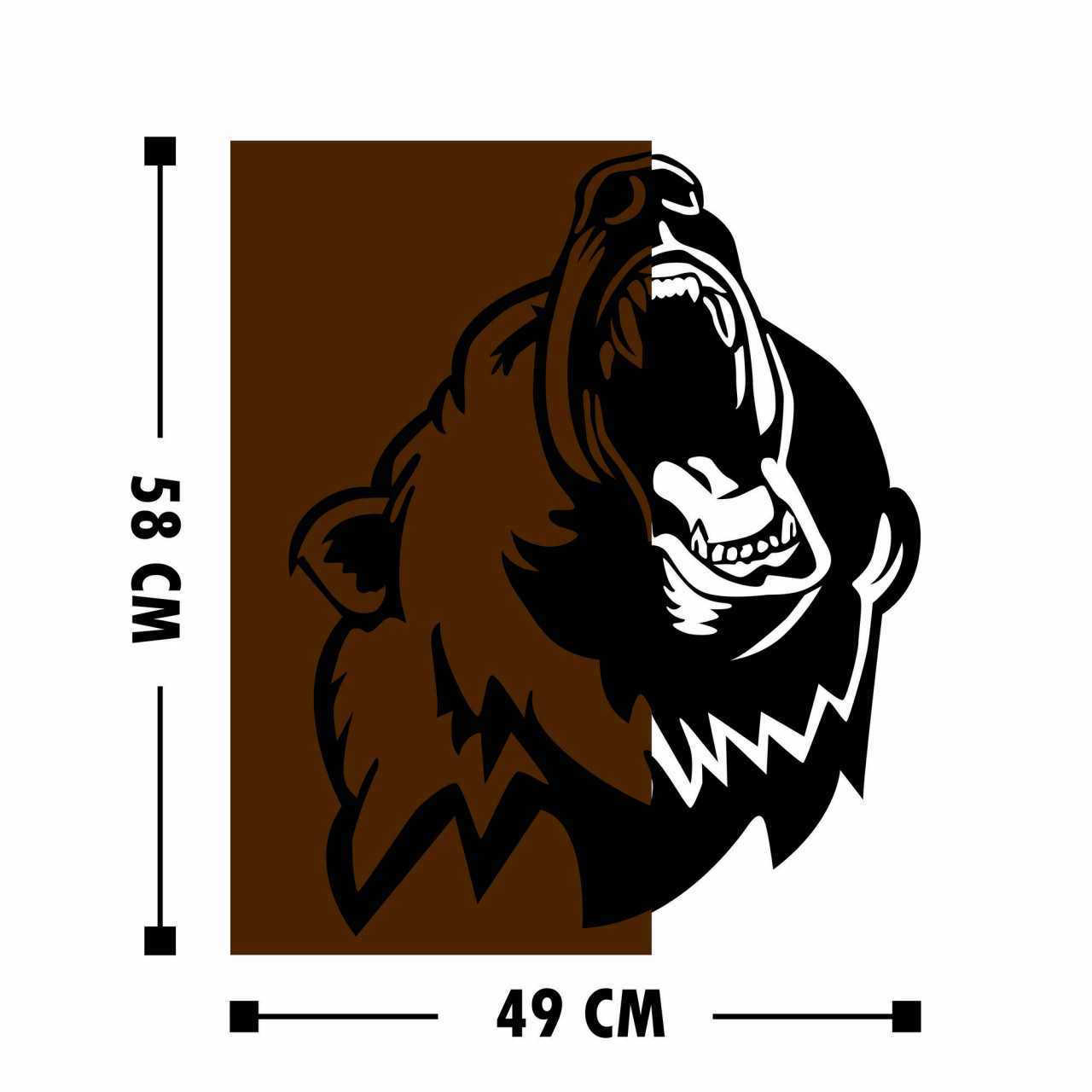 Poze Accesoriu decorativ de perete din lemn Ayi 2