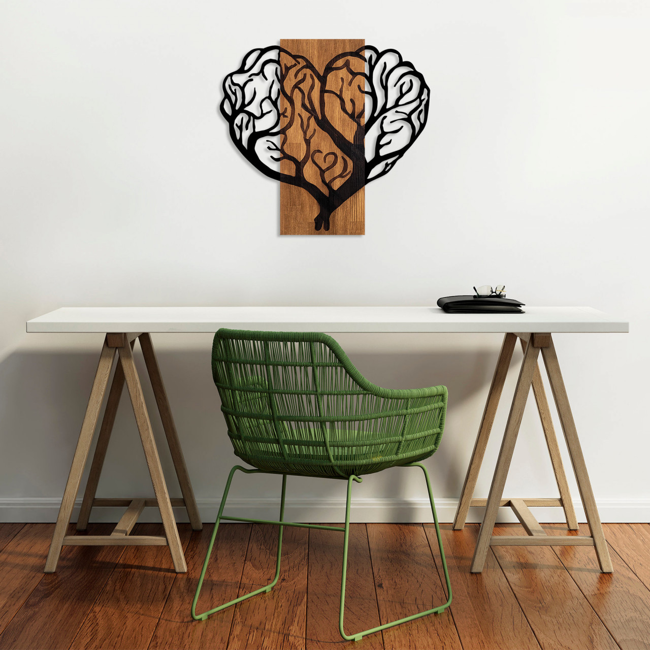 Poze Accesoriu decorativ de perete din lemn Brain tree