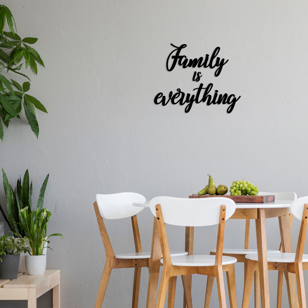 Poze Accesoriu decorativ de perete din lemn Family is everything