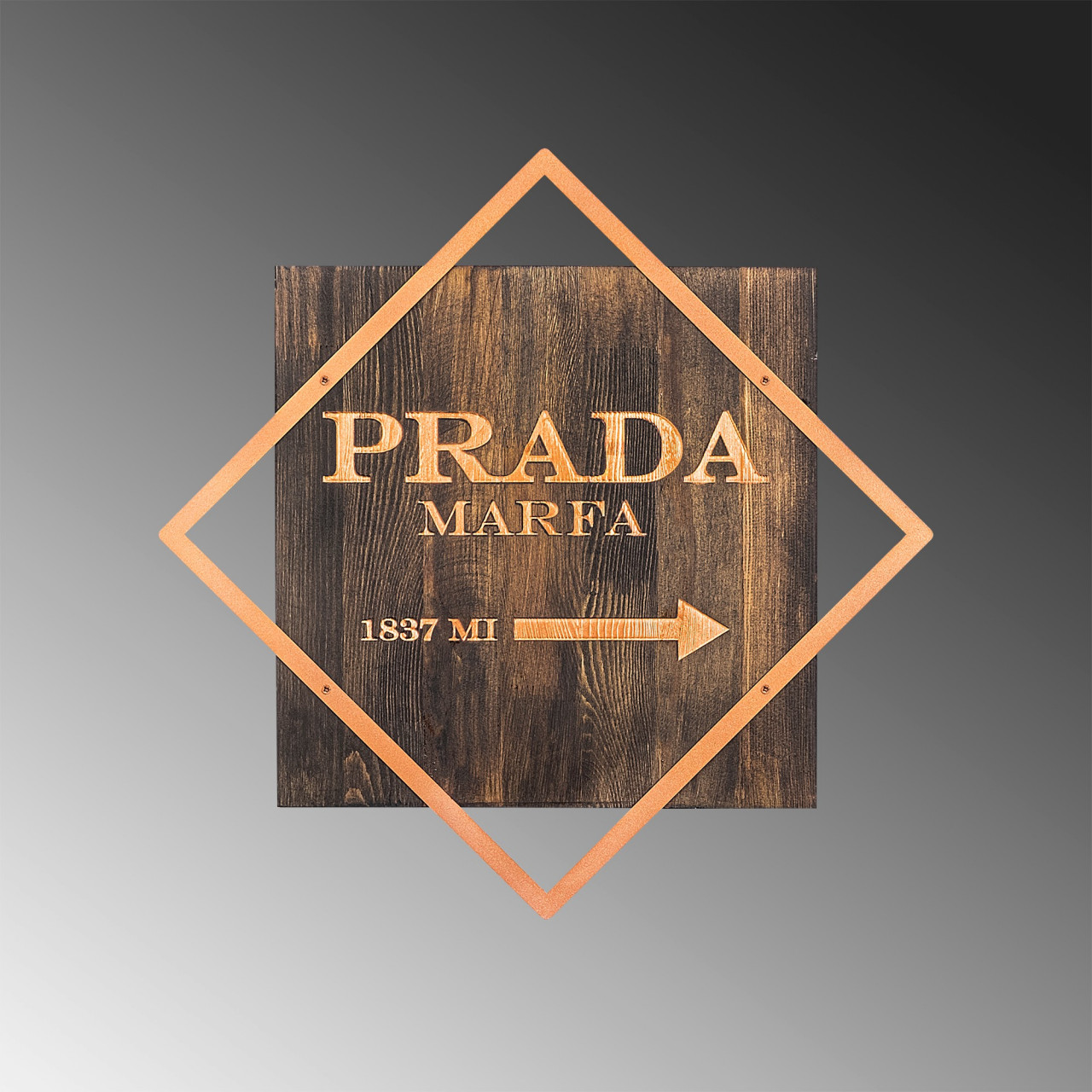 Poze Accesoriu decorativ de perete din lemn Fashion - Copper