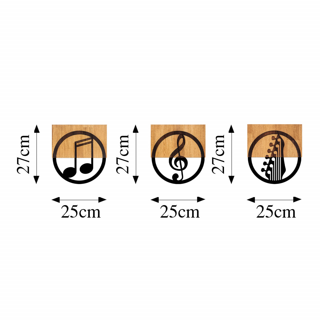 Poze Accesoriu decorativ de perete din lemn Just Music - 334