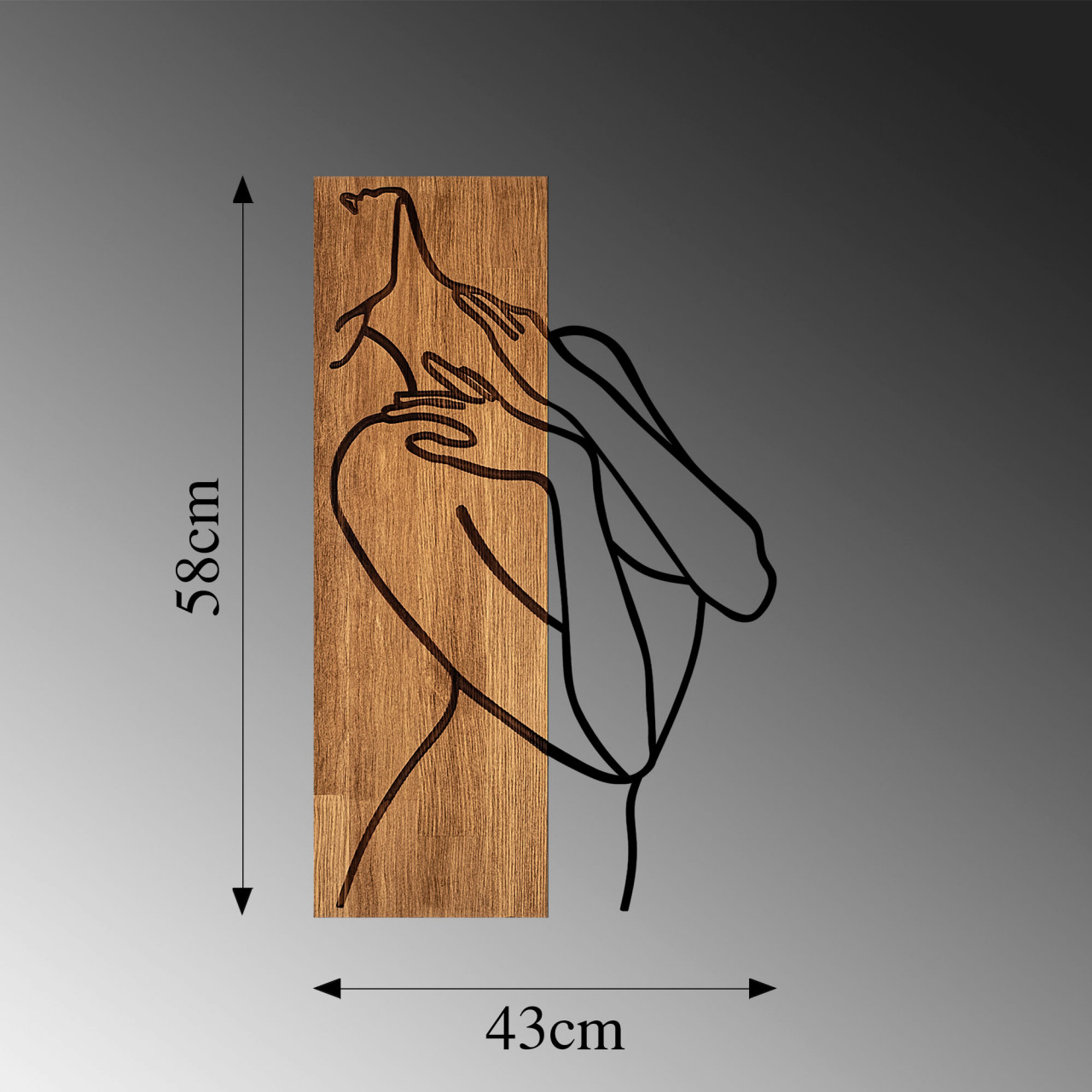 Poze Accesoriu decorativ de perete din lemn MA-297