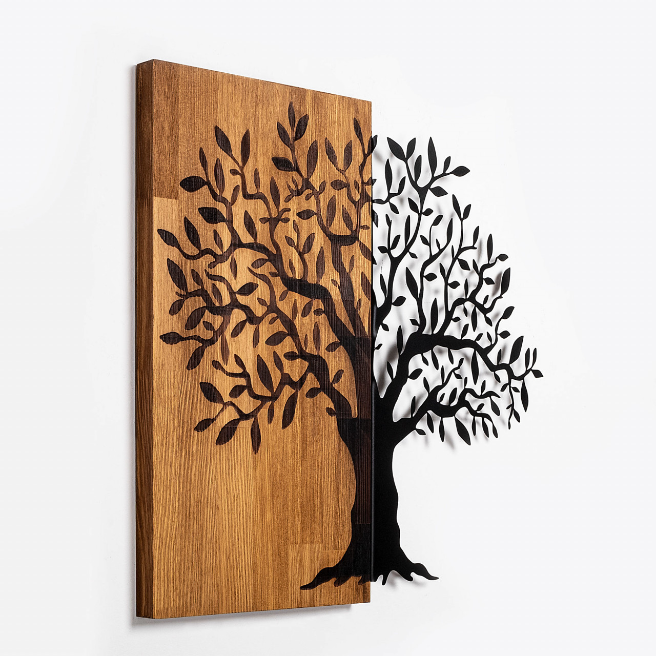 Poze Accesoriu decorativ de perete din lemn Mysterious Tree - 371