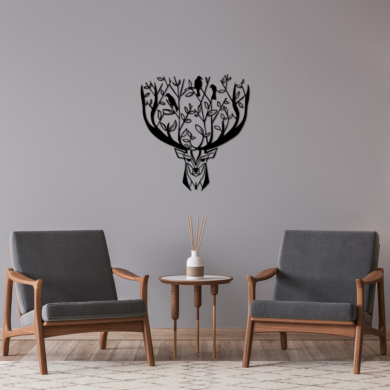 Poze Accesoriu decorativ de perete metalic Deer