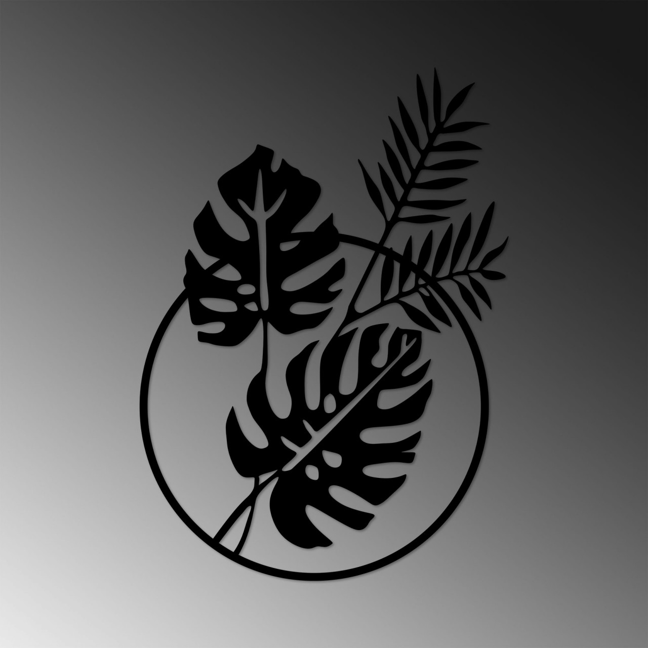 Poze Accesoriu decorativ de perete metalic Leaves