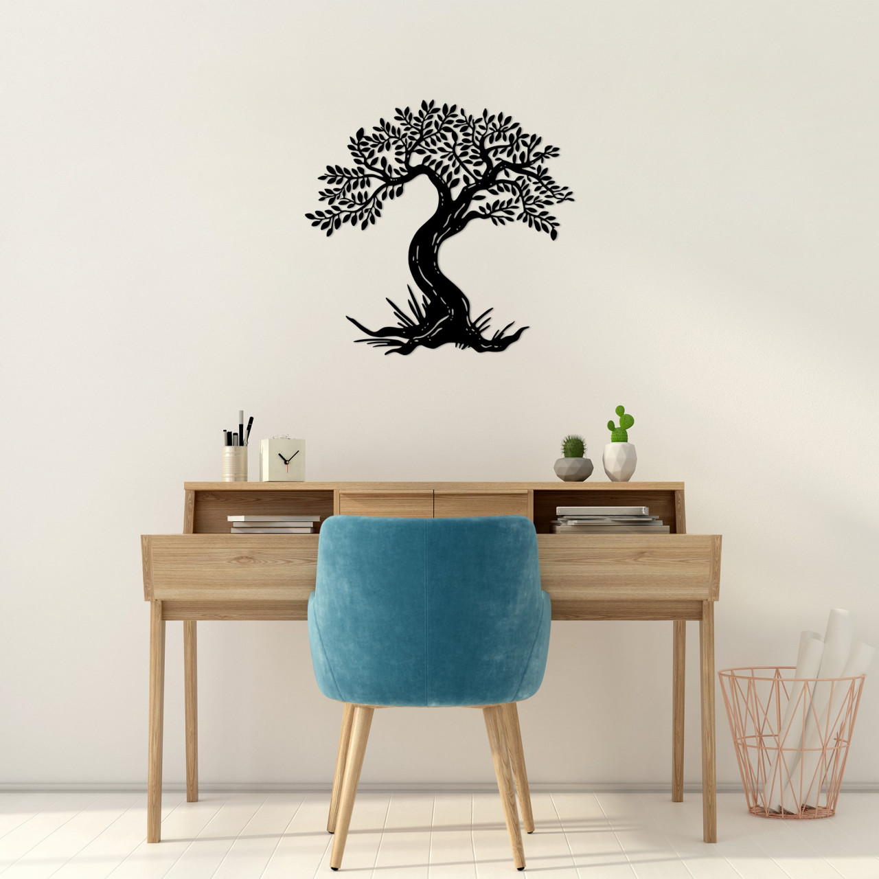 Poze Accesoriu decorativ de perete metalic Monumental Tree 12