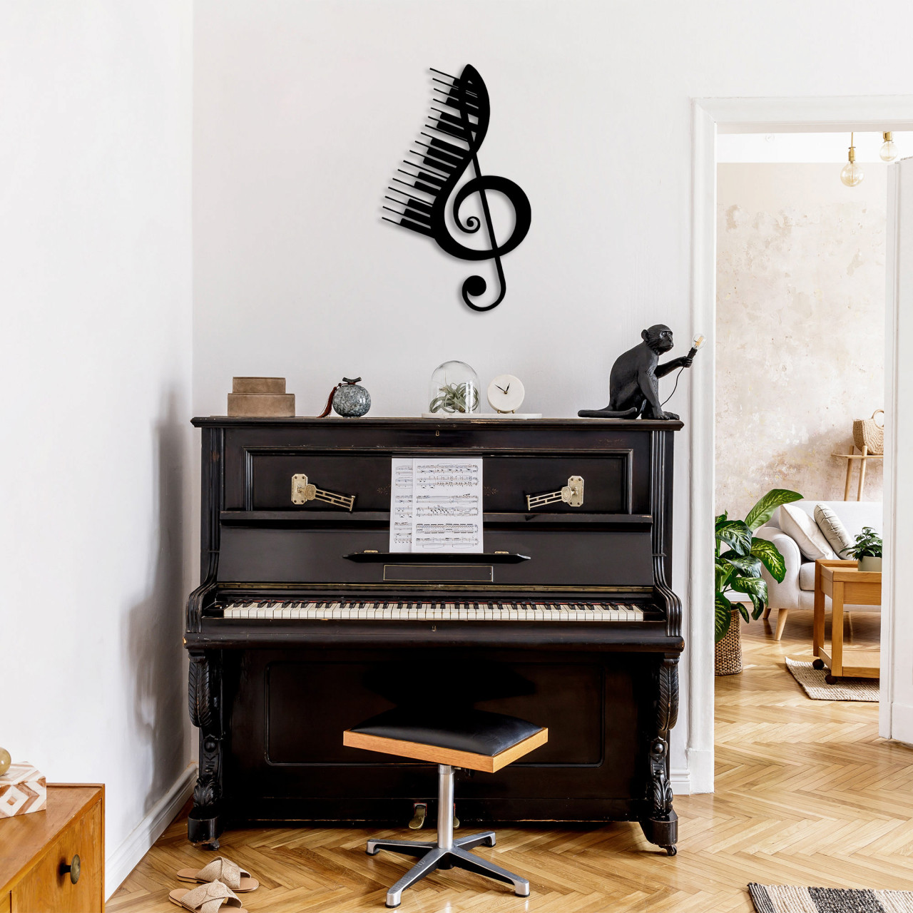 Poze Accesoriu decorativ de perete metalic Musical - 309