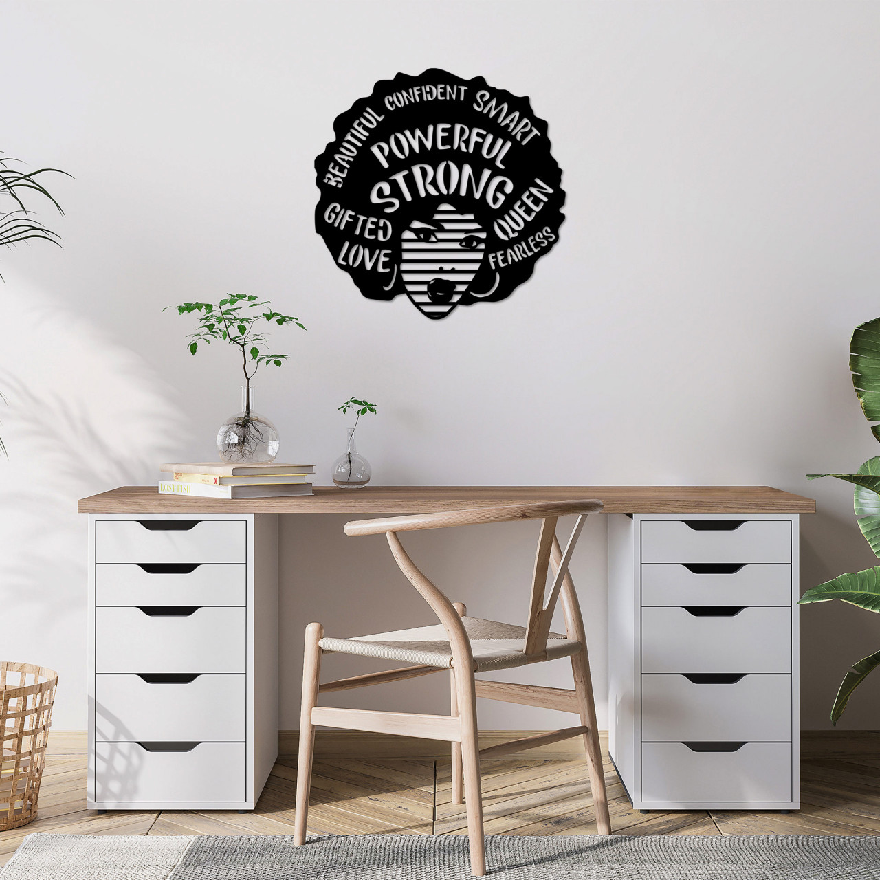 Poze Accesoriu decorativ de perete metalic Powerful Strong - 470