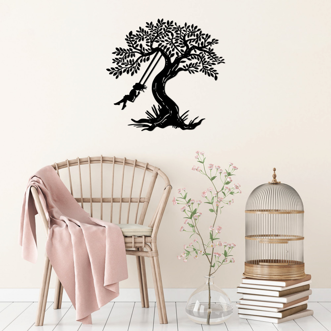 Poze Accesoriu decorativ de perete metalic Rockıng Gırl