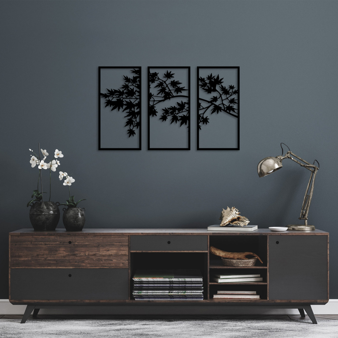 Poze Accesoriu decorativ de perete metalic Tree Branch - 281