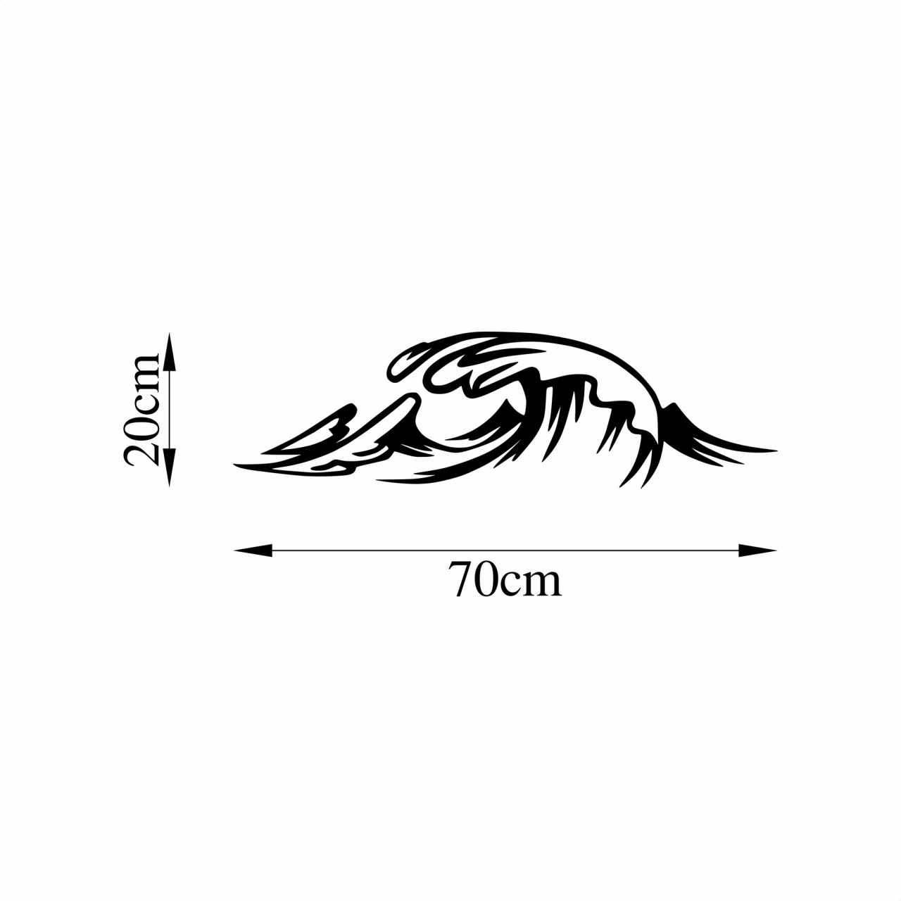 Poze Accesoriu decorativ de perete metalic Wave - 476