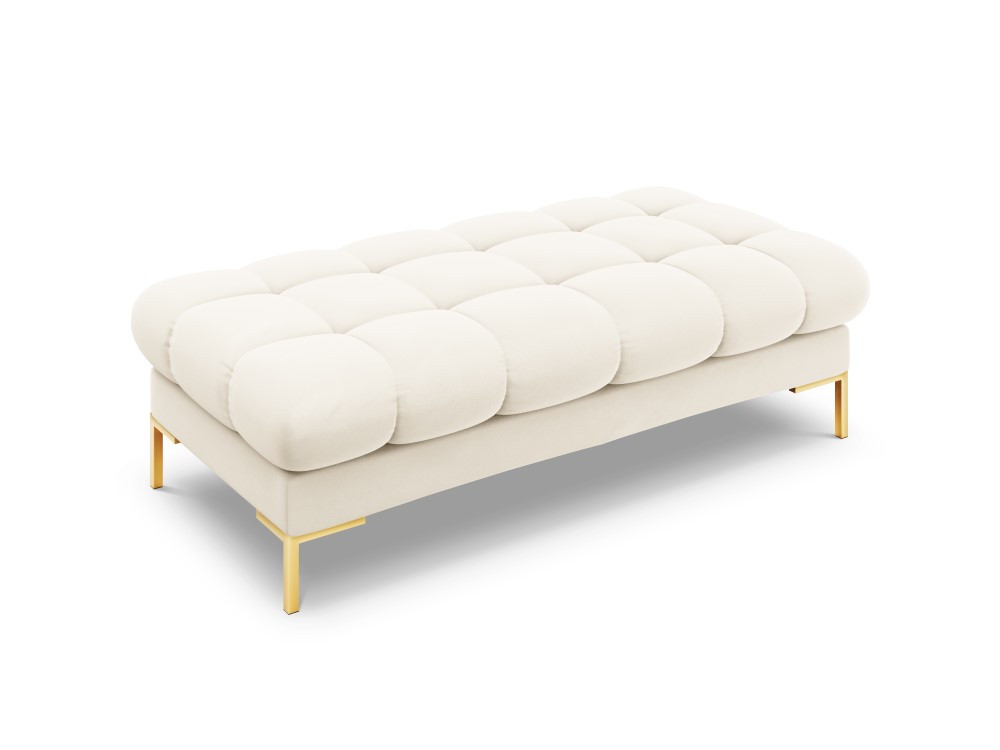 Poze Banca Bali velvet/picioare gold – L133 x l62 x h41