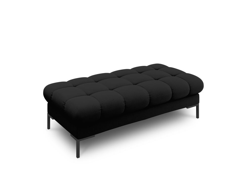 Poze Banca tapitata Bali stofa/picioare negre – L133 x l62 x h41