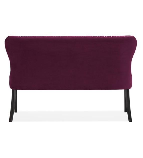 Poze Bancuta tapitata Madame burgundy – H99 cm