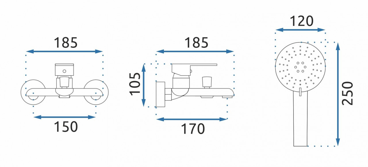 Poze Baterie pentru cada Bloom alb/auriu