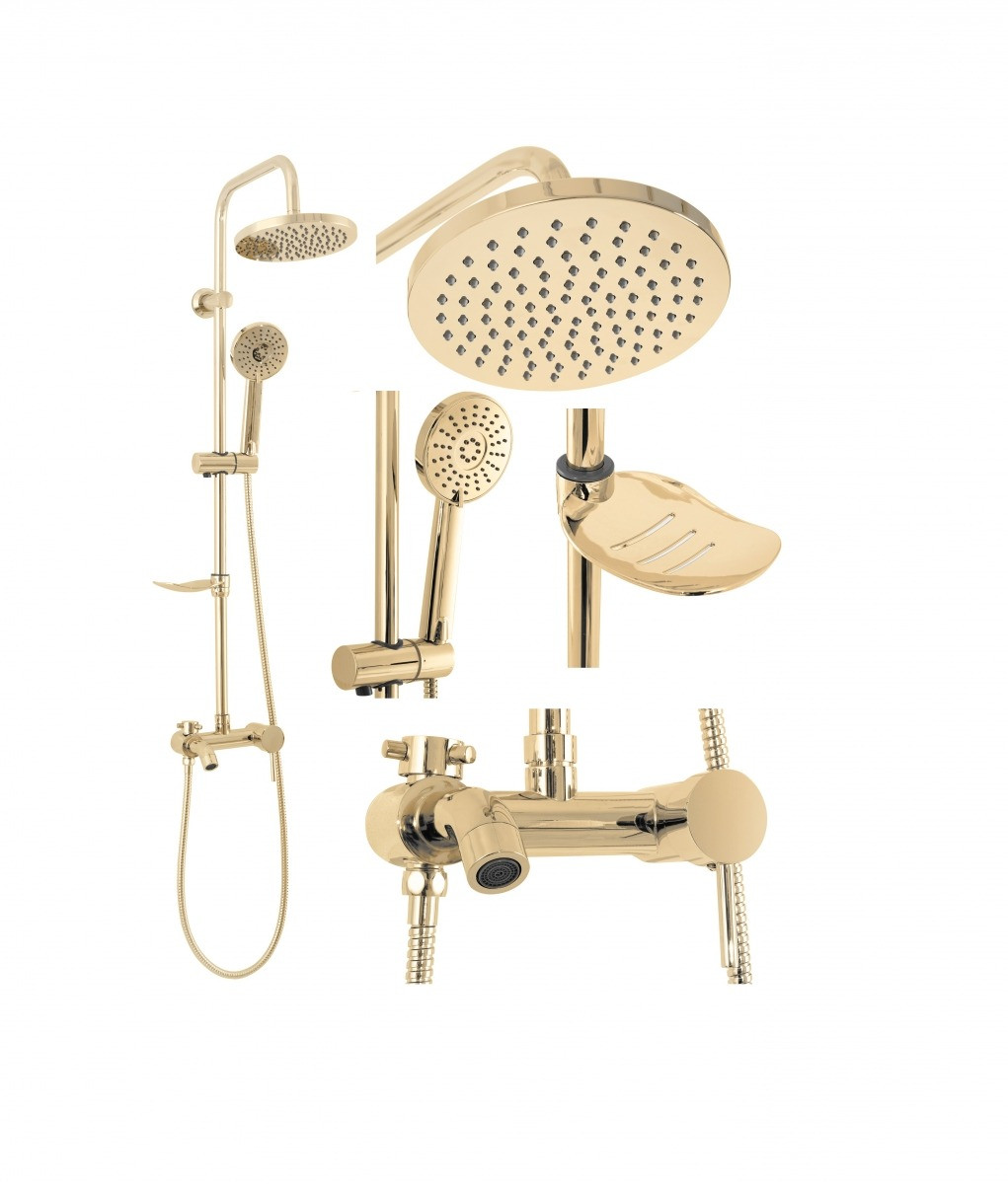 Poze Baterie pentru dus Luis gold - H 105 cm