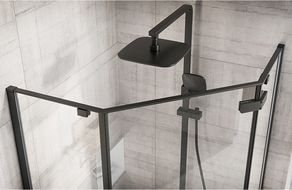 Poze Cabina dus Diamond negru - 80x80 cm