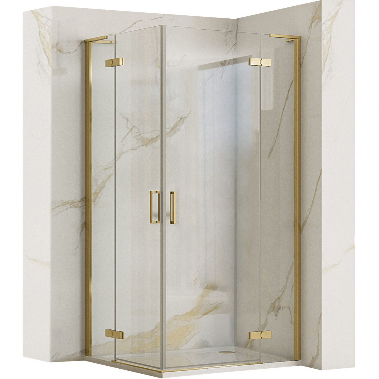 Poze Cabina dus Hugo 90x90 auriu periat