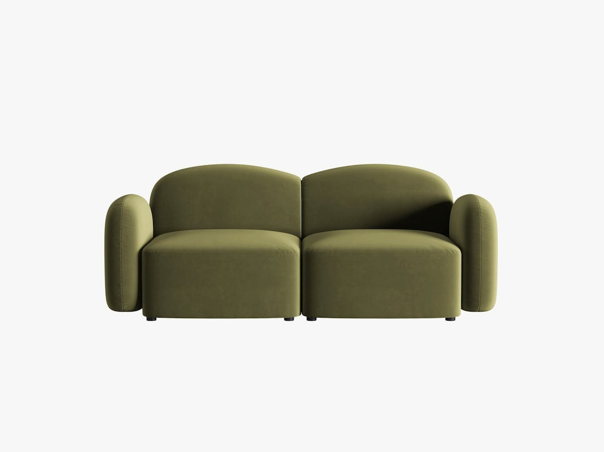 Poze Canapea 2 locuri Blair catifea L194 cm