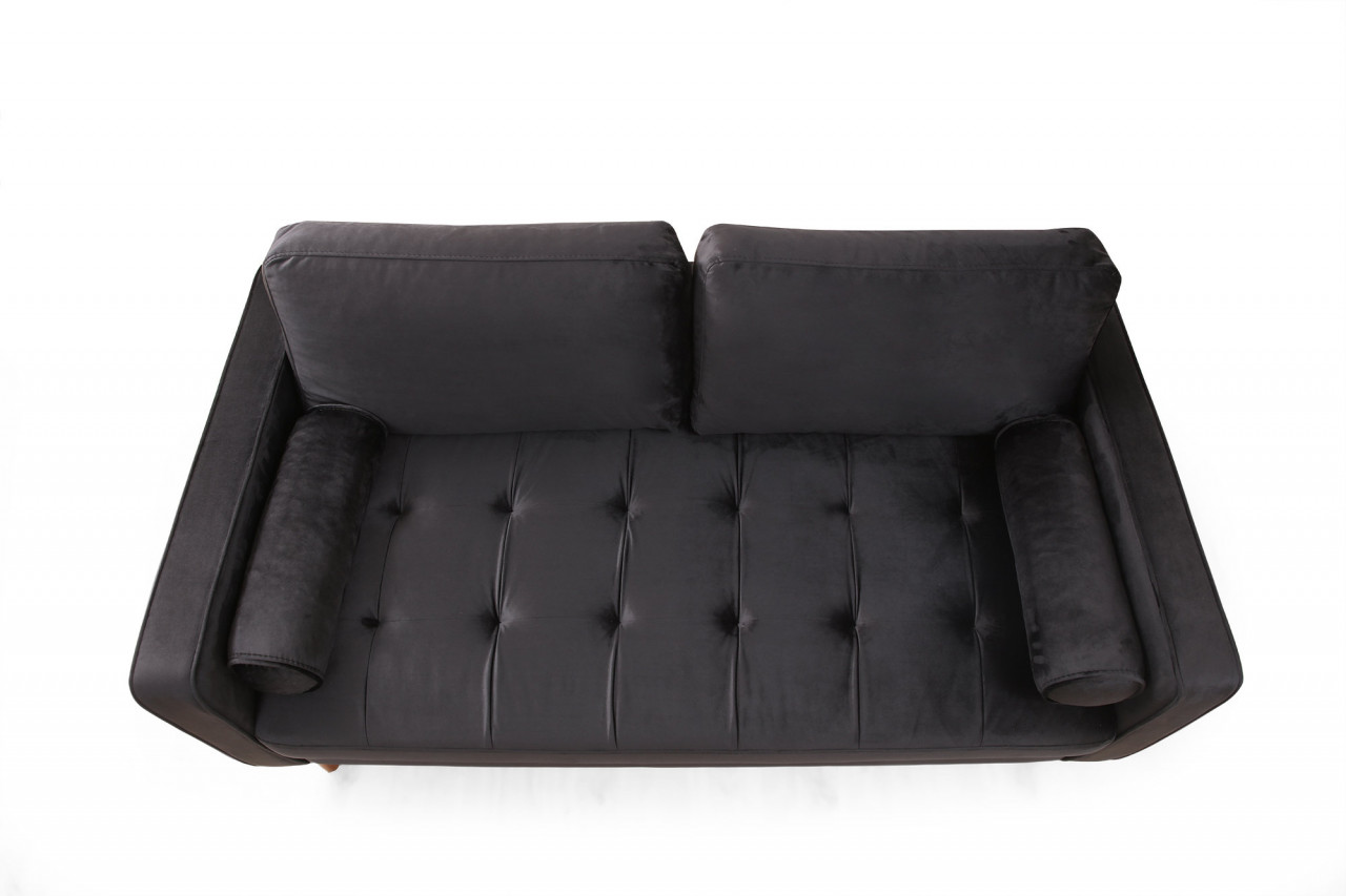 Poze Canapea 2 locuri Rome neagra