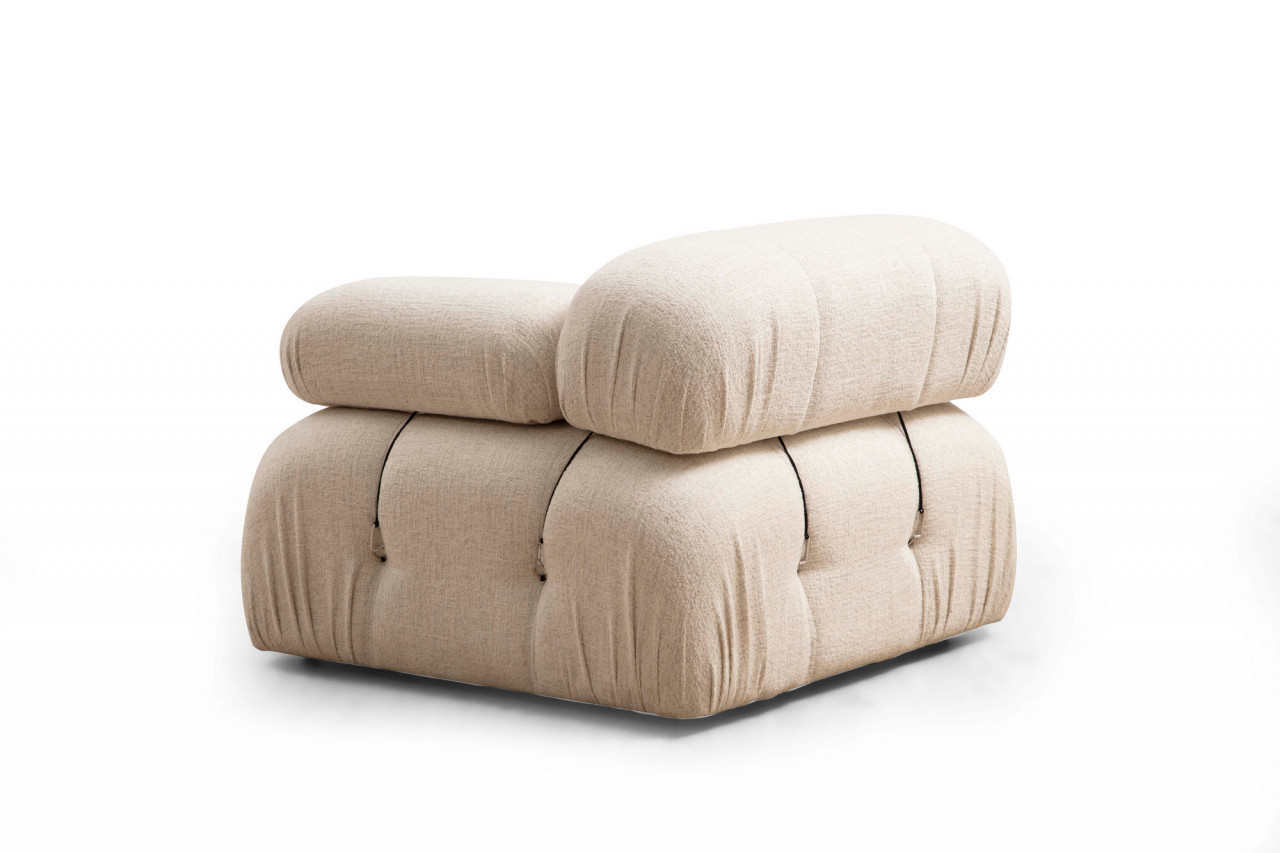Poze Canapea 3 locuri Bubble crem plusata (L1-O1-1R)