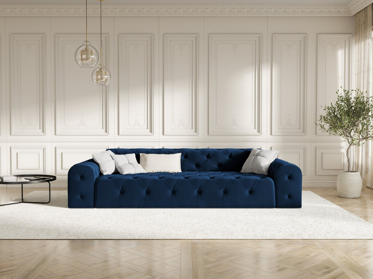 Poze Canapea 4 locuri Candice catifea L255 cm