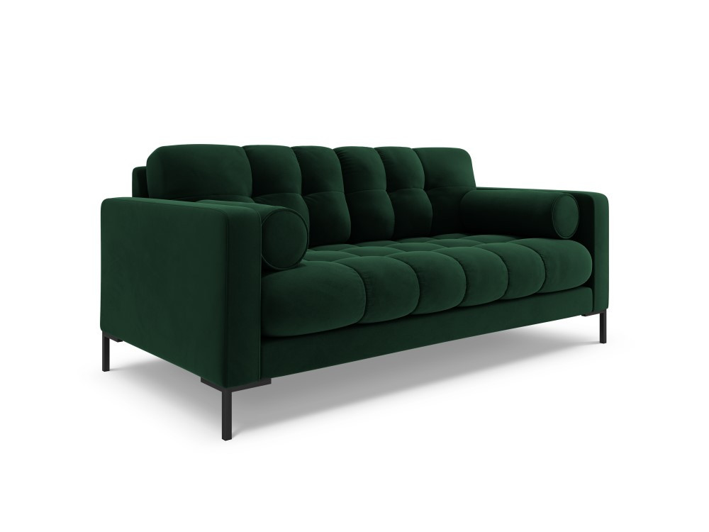 Poze Canapea Bali 2 locuri velvet/picioare negre – L152 x l92 x h75