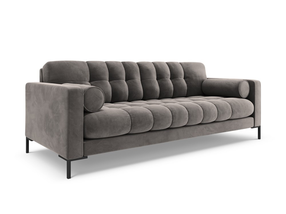 Poze Canapea Bali 3 locuri velvet/picioare negre – L177 x l92 x h75