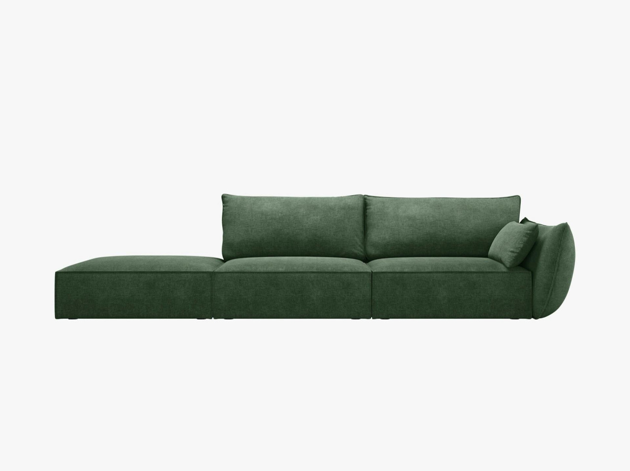 Poze Canapea deschisa 4 locuri Kaelle chenille L264 cm