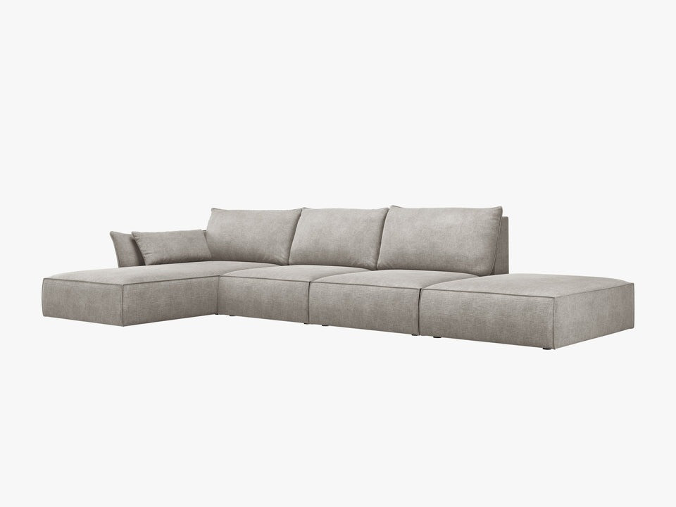 Poze Canapea deschisa 5 locuri Kaelle chenille L364 cm
