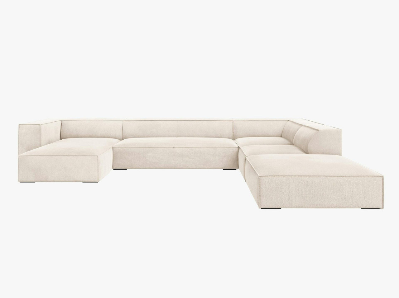 Poze Coltar 6 locuri Agawa stofa L365 cm