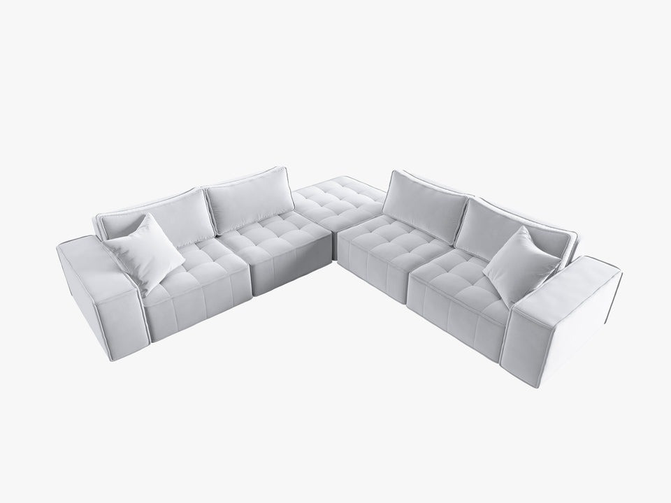 Poze Coltar 7 locuri Mike catifea L276 cm